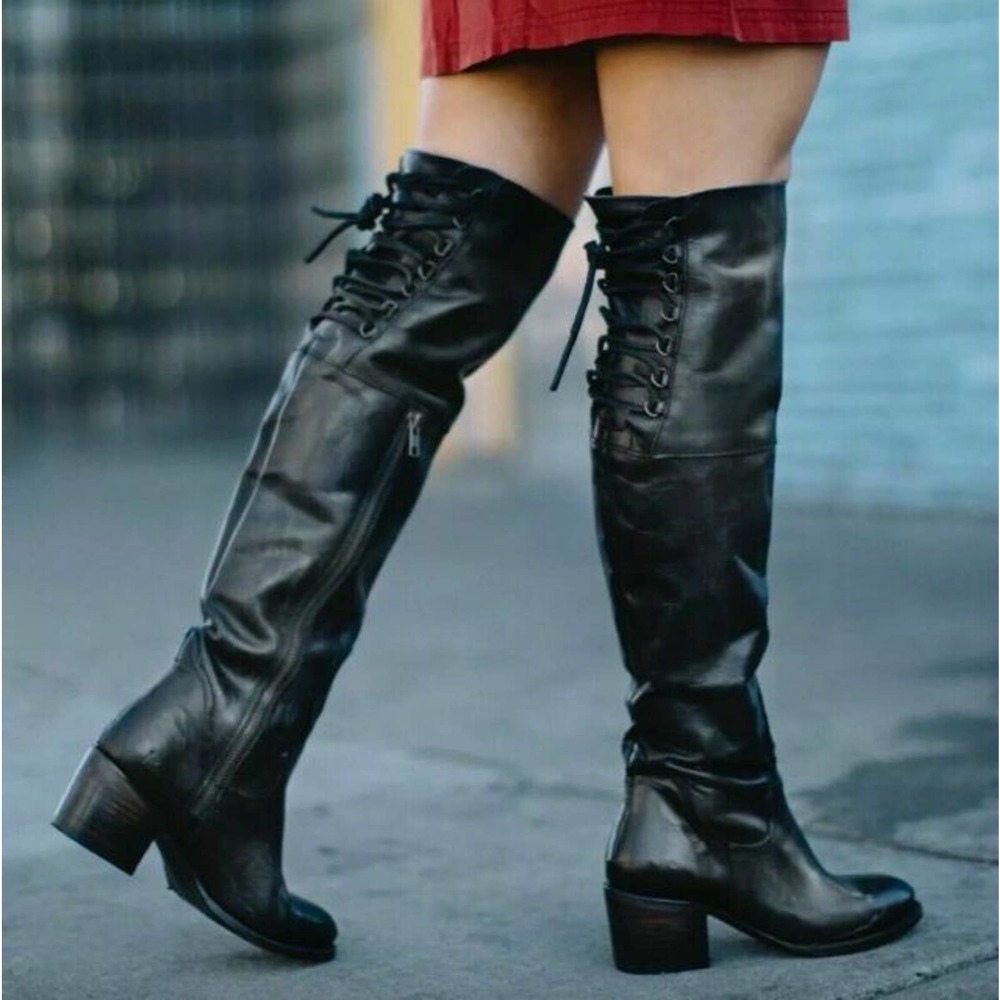 Freebird by Steven Rolls Black Knee Tall B…